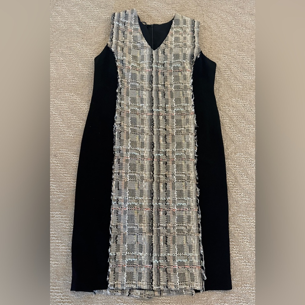Carlisle Black and Gray Midi Dress